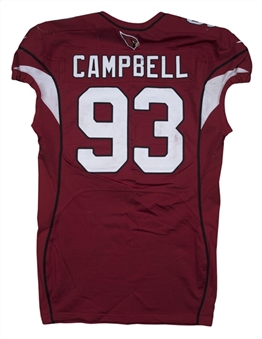 2016 Calais Campbell Game Used Arizona Cardinals Home Jersey Photo Matched To 11/13/2016 (NFL-PSA/DNA)